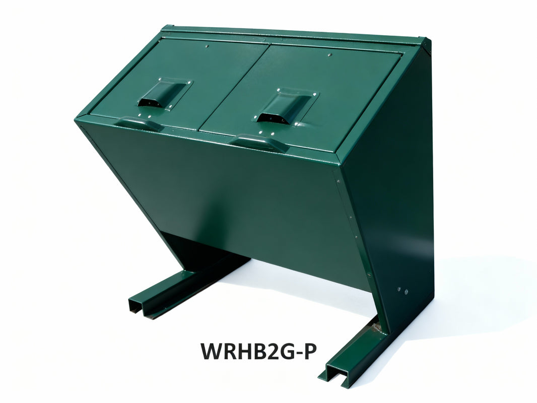 Urban-Nest Mini Double Trash Recycling Enclosure, 60 GAL - Model WRHB2G