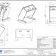 Technical specification sheet and dimension drawing for a TIMCO Urban Mini Nest Double Trash Recycling 80 GAL model, showing multiple line-art views with measurements and a spec table.