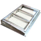 Metal roof window with a white background