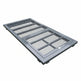 Heavy‑duty aluminum window well grate with expanded‑metal mesh and reinforced frame, designed for basement safety and ventilation.