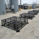 Powder‑coated steel window well grate with welded round‑bar grid and reinforced frame for basement safety and ventilation.