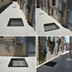 Powder‑coated steel window well grate with welded round‑bar grid and reinforced frame for basement safety.