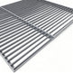 Metal grating on a white background
