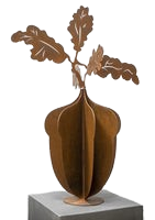 Acorn Metal Sculpture- Outdoor and Indoor Sculpture - Metal Art Decorative Peace | Metal Art Accent - Model # MA1163
