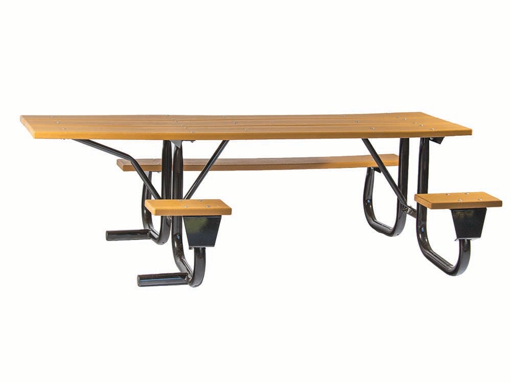 ADA Accessible Metal Picnic Tables | Picnic Table & Seat | Model ADAPT234-Taimco