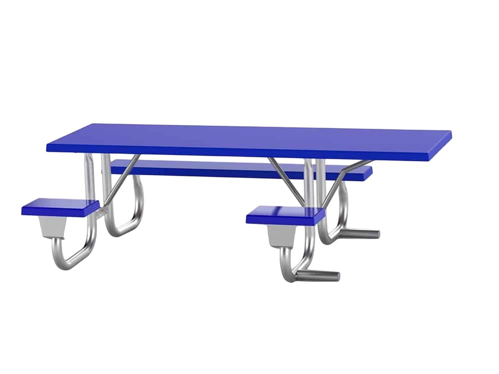 ADA Accessible Metal Picnic Tables | Picnic Table & Seat | Model ADAPT234-Taimco