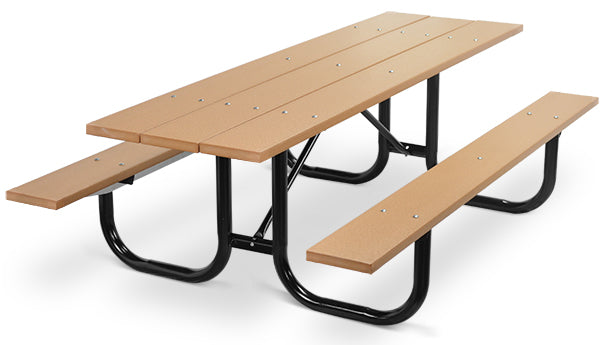 ADA Accessible Wood Top Picnic Tables | Picnic Table & Seat | Model ADAPT224-Taimco