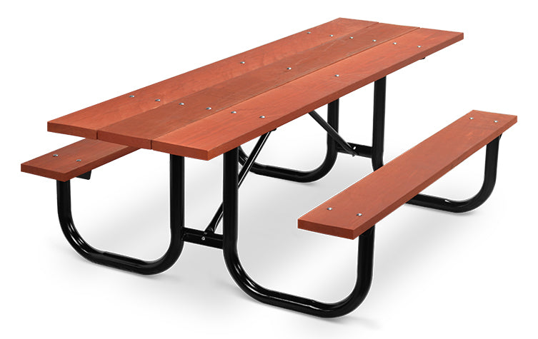 ADA Accessible Wood Top Picnic Tables | Picnic Table & Seat | Model ADAPT224-Taimco