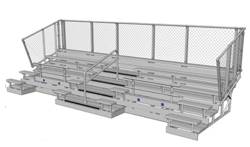 ADA Bleacher Series 5 Row System - Model BLECADA5-Taimco