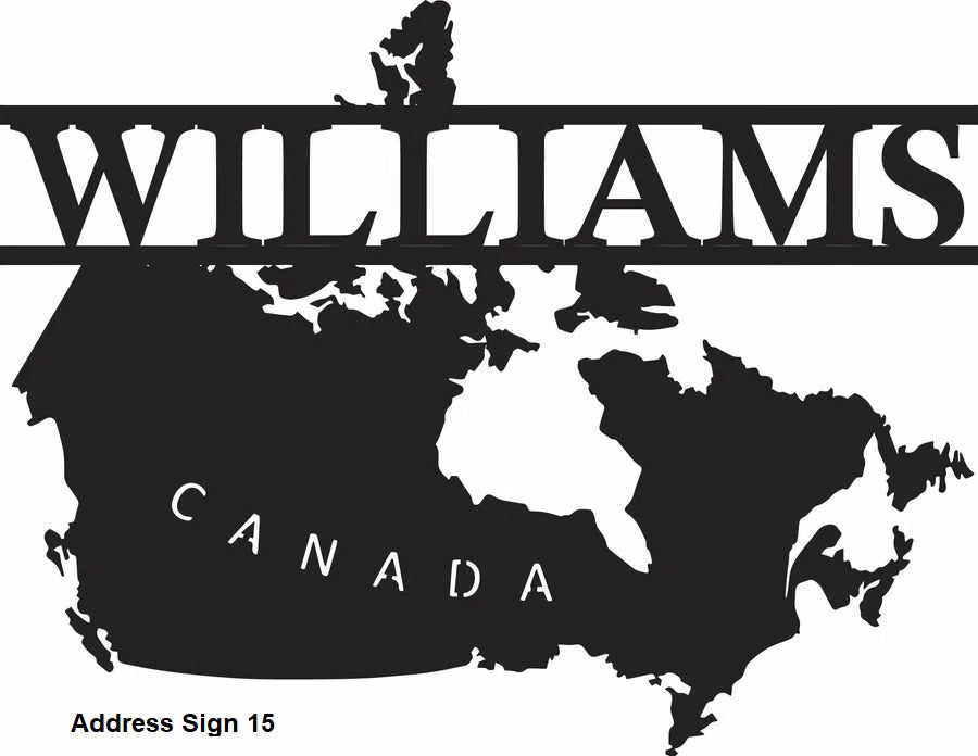 Address Signs | Metal Signs | Made in Canada - Model # MA571-Taimco