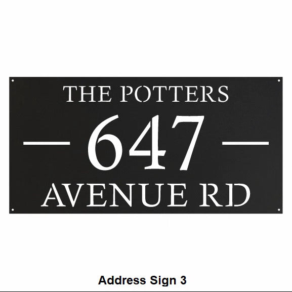 Address Signs | Metal Signs | Made in Canada - Model # MA571-Taimco