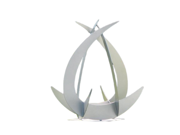 Arcs Revolution Sculpture - Metal Art Decorative Peace | Metal Art Accent - Model # MA1182