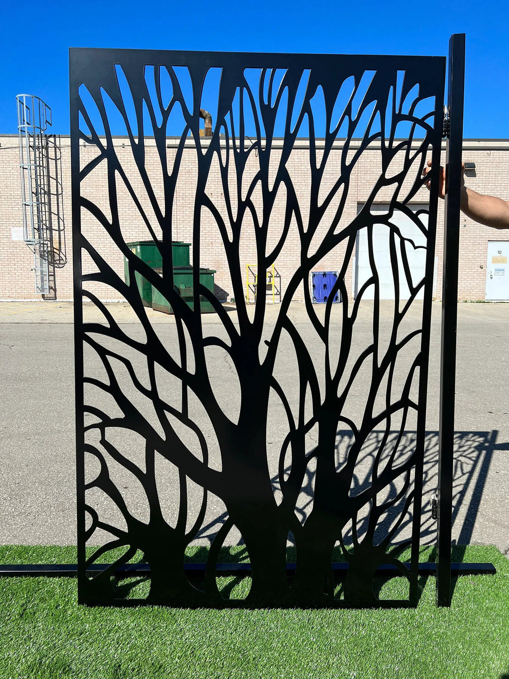 Artistic Tree Design Panel Pool Gate | Ready to ship Metal Garden Gate |Made in Canada– Model # 229R-Taimco