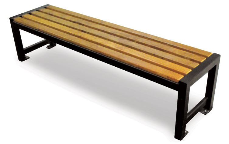 Backless Wood Slats Park Benche | Model MB188