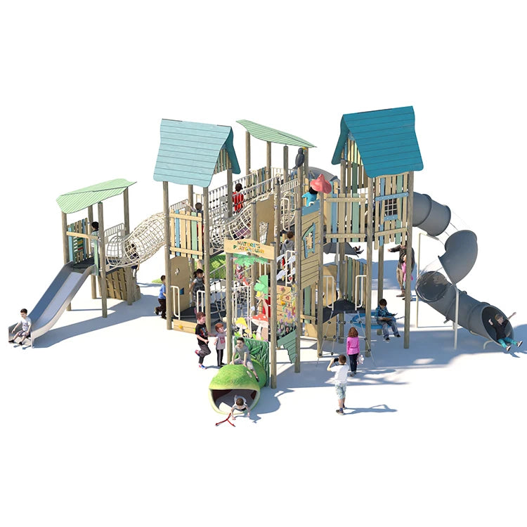 Beach House Playground and Slides | Model # PG4374-Taimco