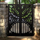 Beautiful Laser Cut Artistic Design Wrought Iron Garden Gate| Modern Fabrication Metal Back Yard Gate | Made in Canada – Model # 769-Taimco