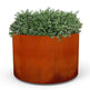 Beautiful Round Design Steel Planter| Classic Garden Planters Pots for Indoor &amp; Outdoor Use| Made in Canada –Model # P604-Taimco