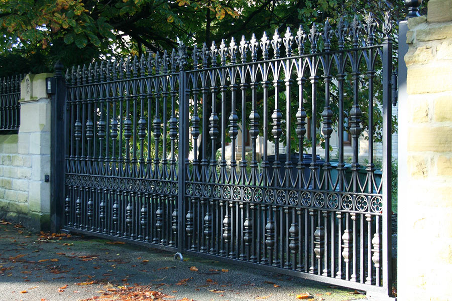 Blackchester Wrought Iron Gates | Made in Canada - Model # 060-Taimco