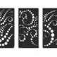 Bubble Wave Triptych Laser Cut Design | Wall Decorative Panels | Metal Art Accent - Model # WD913-Taimco