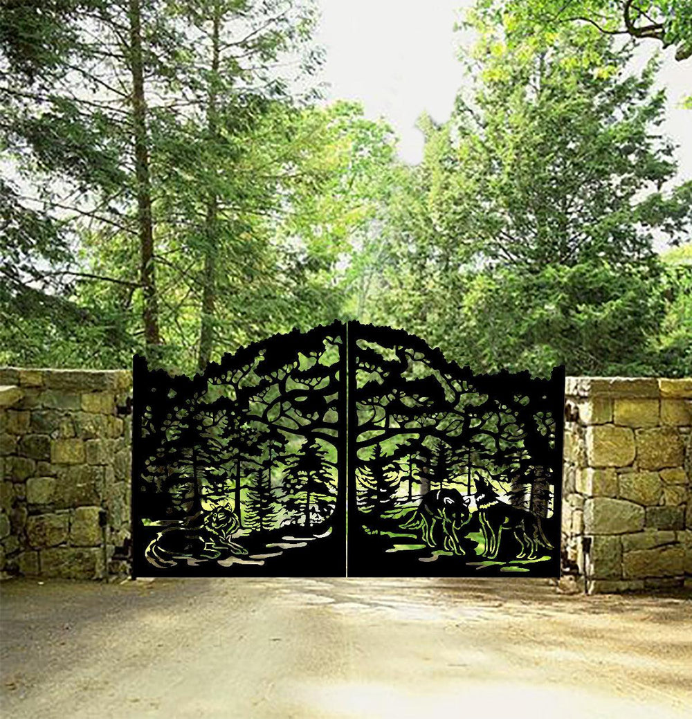 Call of the Wild Steel Driveway Gate | Model #486-Taimco