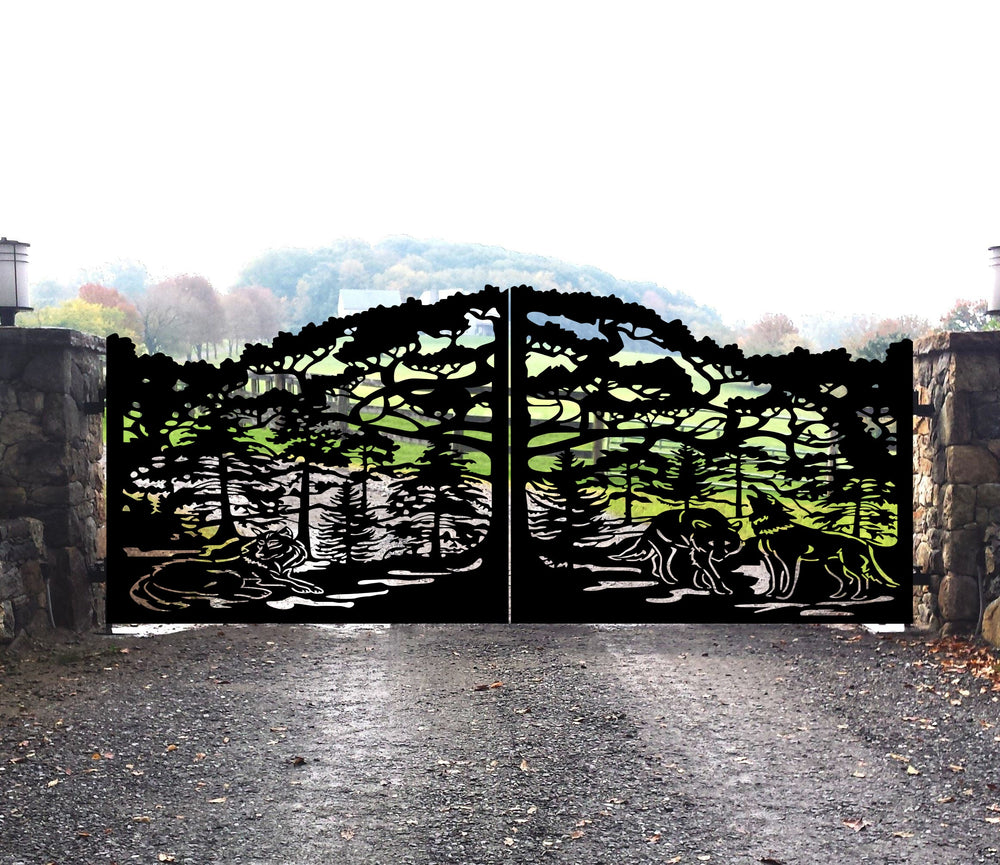 Call of the Wild Steel Driveway Gate | Model #486-Taimco