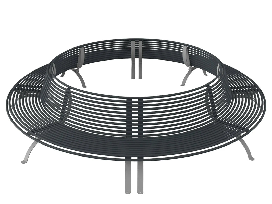 Circular outdoor metal Tree Bench | Model COLL1696-Taimco