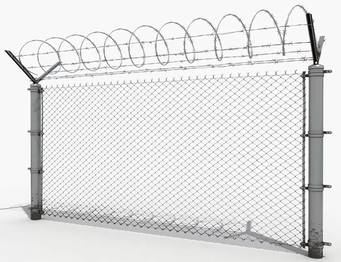 Complete Kit - Commercial Galvanized Chain Link Fence Frame and Mesh - Model # CLF1873-Taimco