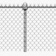 Complete Kit - Galvanized Chain Link Fence Frame and Mesh - Model # CLF1870-Taimco