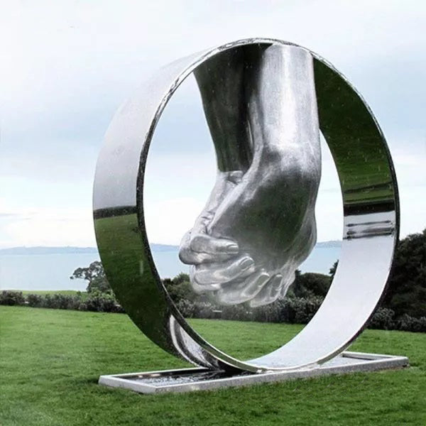 Contemporary Metal Art Masterpiece by Lorenzo Quinn: An Abstract Sculpture of Renown Model # SSS1238-Taimco