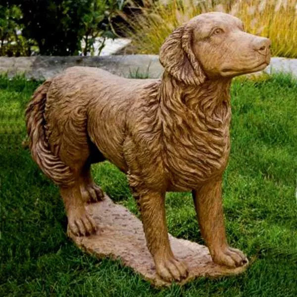 Custom Dog Golden Retriever Outdoor Statue Model # MSC1242-Taimco