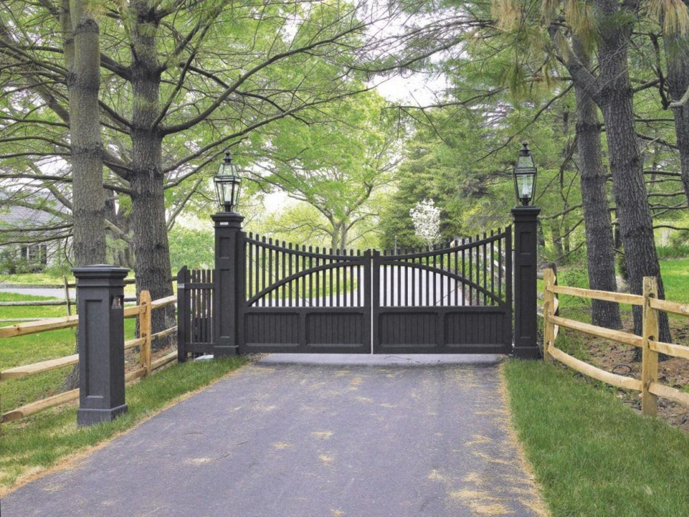 Custom Fabrication Intricate Design Entry Gate| Heavy Duty Main Driveway Gates | Made in Canada – Model # 065-Taimco