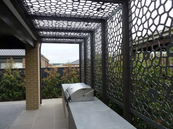 Decorative Laser Cut Sensational Outdoor Sun Shade Panel |Modern Fabrication Heavy Duty Metal Privacy Screen| Made in Canada – Model # PP588-Taimco