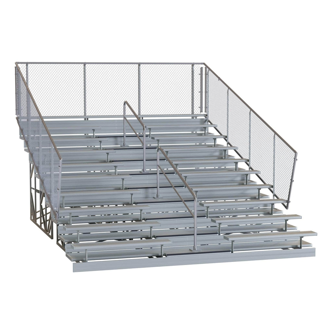 Deluxe Series 10 Row Bleachers System - Model BLECD10-Taimco