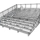 Deluxe Series 15 Row Bleachers System - Model BLECD15-Taimco