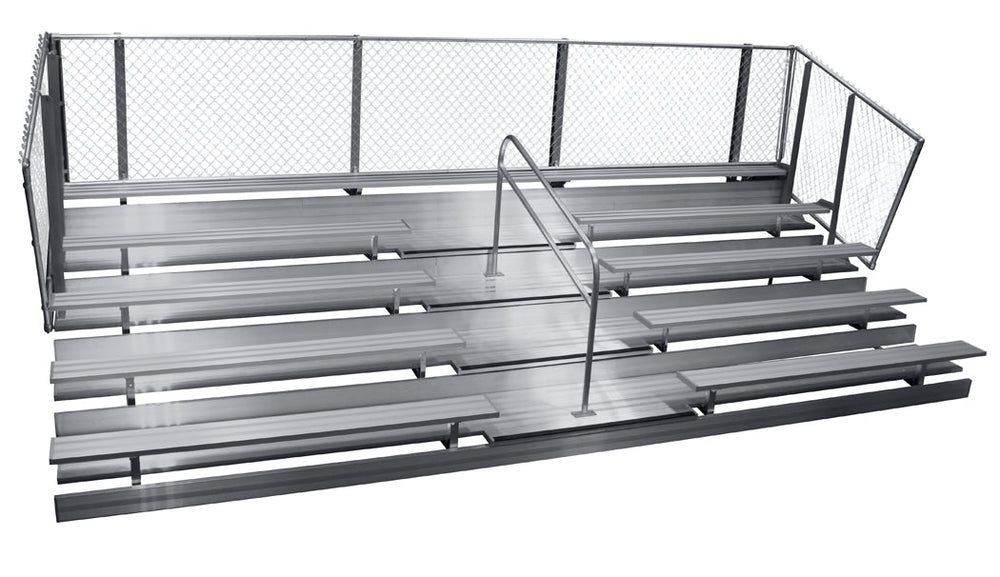 Deluxe Series 4 Row Bleachers System - Model BLECD4-Taimco