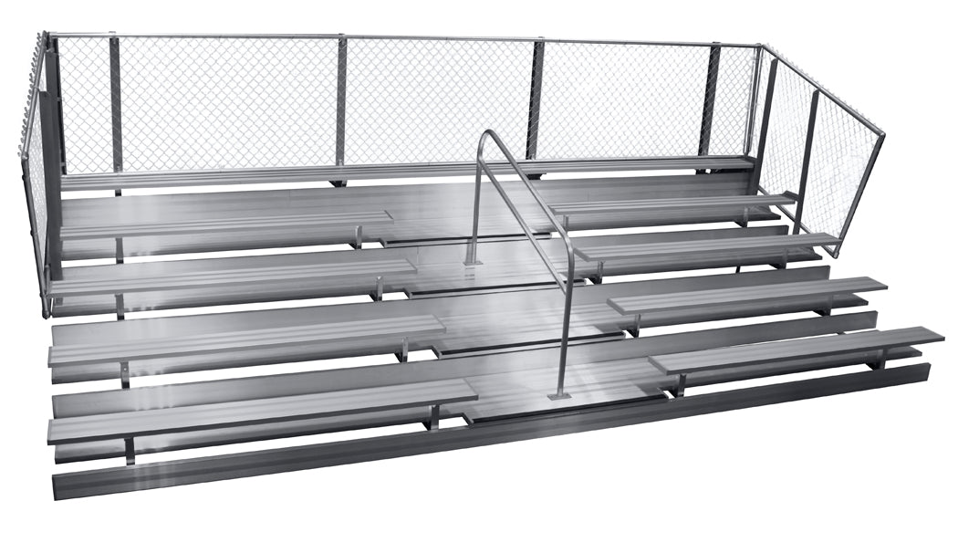 Deluxe Series 4 Row Bleachers System - Model BLECD4-Taimco