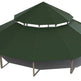 Dodecagon Two Tiers Steel Structure Park Gazebo | Model # GAZD2T-Taimco