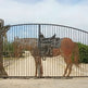 Dodge City Steel Driveway Gate | Model # 134-Taimco