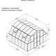 Double Door walk-in Greenhouse 12' x 12'- Garden House – Model # SUNR4359-Taimco