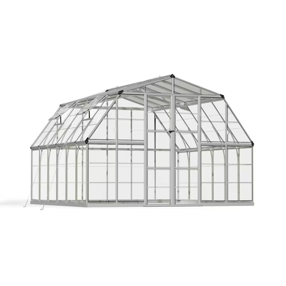 Double Door walk-in Greenhouse 12' x 12'- Garden House – Model # SUNR4359-Taimco