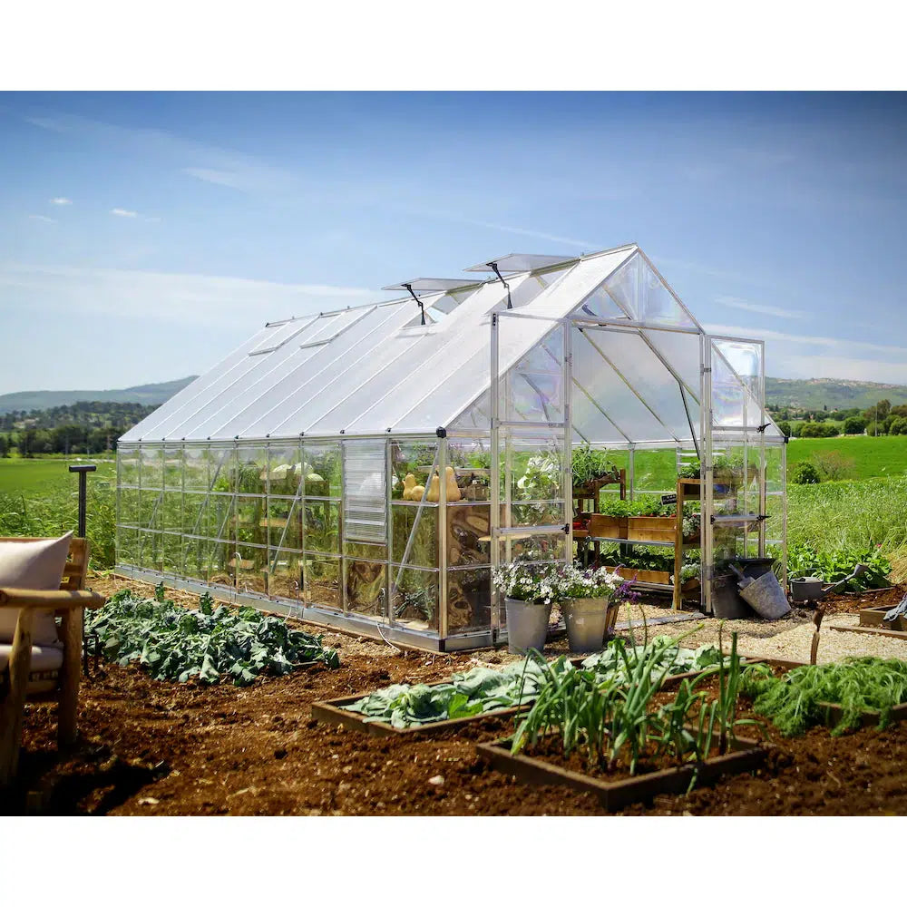 Double Door walk-in Greenhouse - Garden House – Model # SUNR4358-Taimco