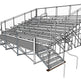 Elevated Deluxe Bleachers 15 Row System - Model BLECED15-Taimco