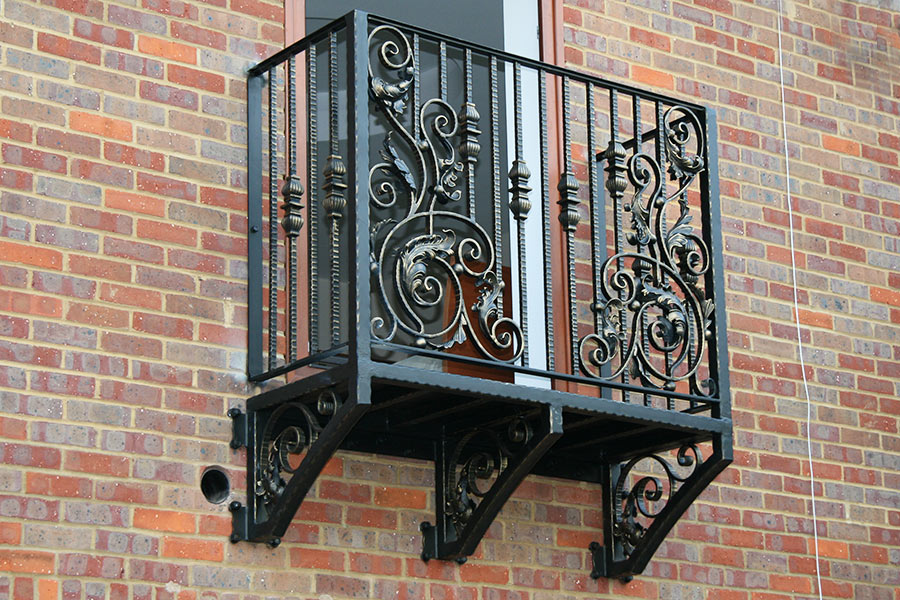 Eros Wrought Iron Balcony Railing Design - Railing Balcony Panels - Si