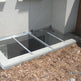 Flat Window Well Cover - Rust Free Aluminum - Transparent Rigid high-grade polycarbonate - Made In Canada - Model # WWC883-Taimco