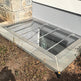 Flat Window Well Cover - Rust Free Aluminum - Transparent Rigid high-grade polycarbonate - Made In Canada - Model # WWC883-Taimco