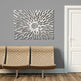 Floral Metal Art Panel - Unique Laser Cut Metal Wall Art - Metal Living Room Decor | Laser Cut Art | Made in Canada - Model # WD908-Taimco