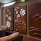 Flower Wave Triptych Laser Cut Panels | interior Decor Panels | Metal Art Accent - Model # WD919-Taimco