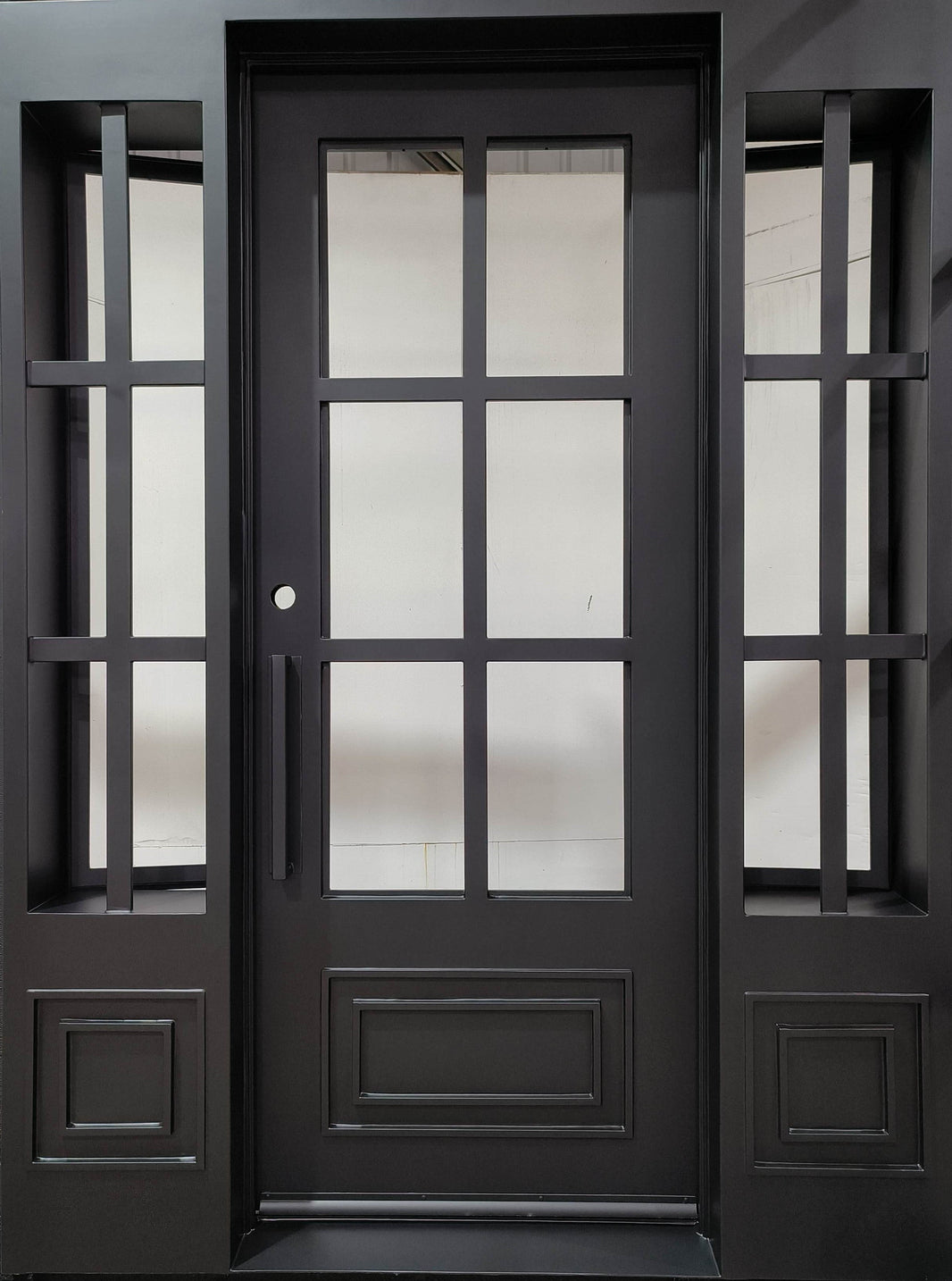 French Classic Iron design Door | Square Top With kickplate | Model # IWD 974-Taimco