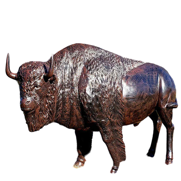 Garden Large Bronze Bison Statue Model # MSC1302