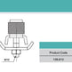 Gate Stopper for C-Rail with Rubber for Sliding Hanging Door | Model # STP139 ( Pack of 100 )-Taimco